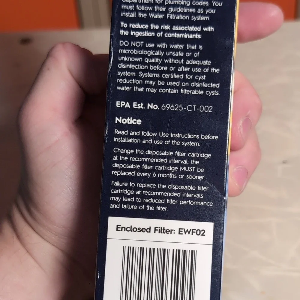 Electrolux Pure Advantage Ultra EWF02 Ice Water Filter Cartridge 1 Count